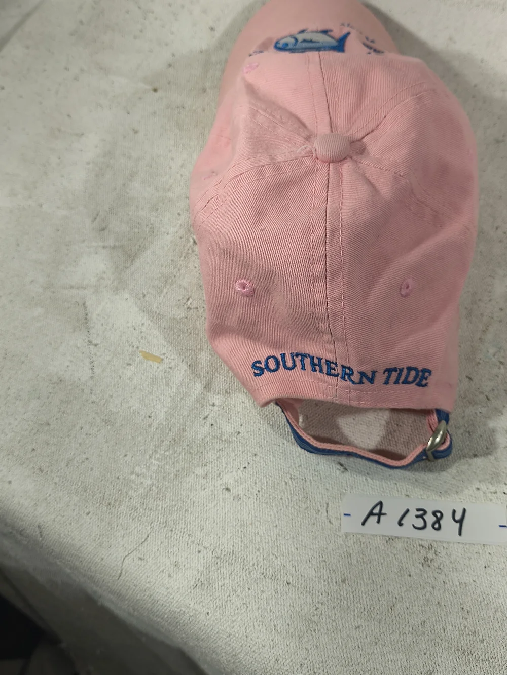 Southern Tide Pink Skipjack Embroidered Adjustable Cap